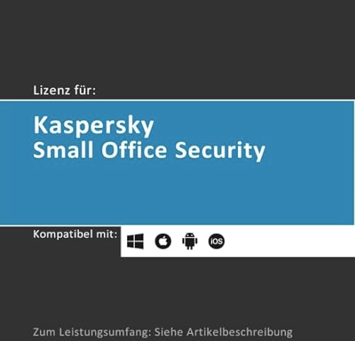 Lizenz für Kaspersky Small Office Security 8 | 2024 | 5-25 Geräte | 5-25 Mobile | 1 Server | 1 Jahr | Win/Server/Mac/Android | Lizenzcode per Post (FFP) von softwareGO