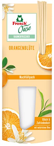 Frosch Oase Raumerfrischer Orangenblüte, Raumduft mit fruchtig-frischer Orangen-Note, Nachfüllpack, 1er Pack (1 x 90 ml)