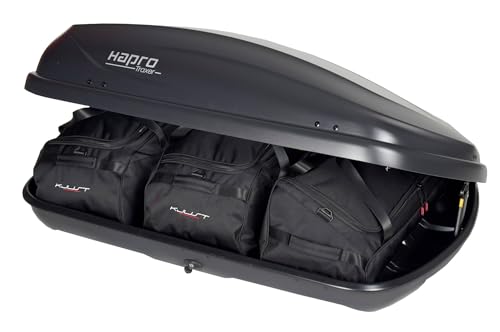 KJUST Taschen Set 3 Stück kompatibel mit Dachbox HAPRO TRAXER 4.6