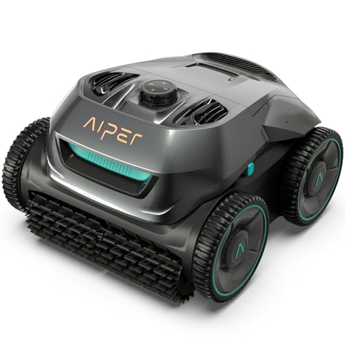 AIPER ZT6002 Poolroboter Boden und Wand, Quad-Motorensystem, WavePath Navigationstechnologie, 3 Reinigungsmodi, 18500 LPH, Poolsauger Akku Kabellos, Poolreiniger für Eingelassene Pool bis zu 150㎡