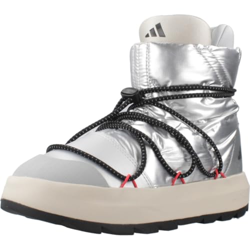 adidas Unisex x Moon Boot ACE MID Schuh Matte Silver/Core Black/Lucid Red 38