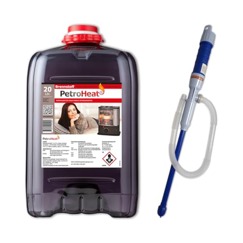 CAGO Petroleum Kanister, für eine saubere Verbrennung (20 Liter mit elektrischer Handpumpe)