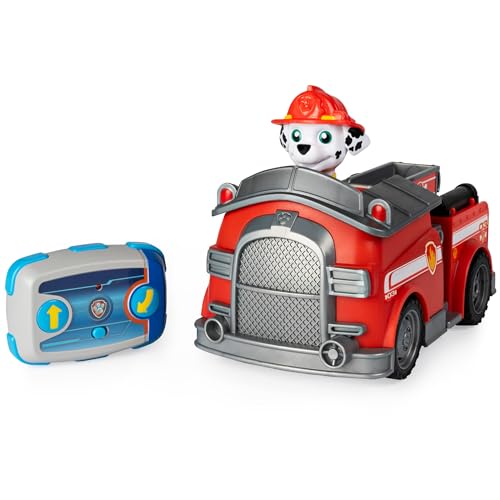 PAW PATROL Marshalls ferngesteuertes Feuerwehrauto mit Fernbedienung, Spielzeug für Kinder ab 3 Jahren, Batteriebetrieben