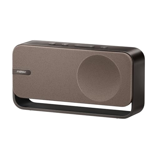 Bose SoundLink Home Lautsprecher, Premium, tragbarer und kabelloser Bluetooth-Regal-Lautsprecher, bis zu 9 Stunden Akkulaufzeit, Warmes Holz