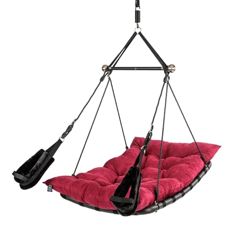 Liebesschaukel Luxus Private Euphoria® - Bequeme Sexschaukel mit Stil - Farbe Bordeaux
