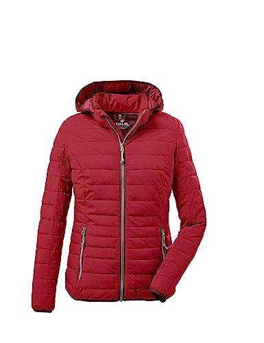 G.I.G.A. DX Damen Steppjacke/Casual Funktionsjacke in Daunenoptik mit abzippbarer Kapuze Uyaka, rot, 40, 28041-000