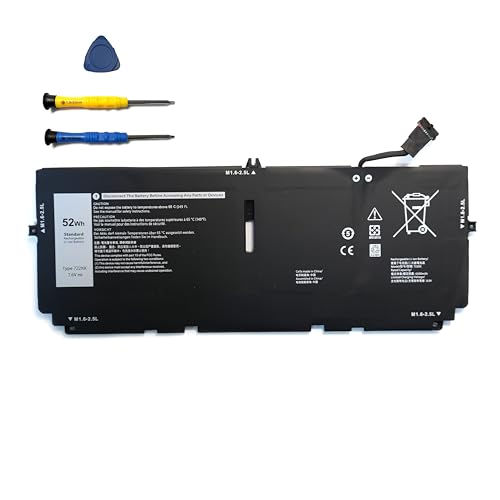 7.6V 52Wh 722KK Laptop-Akkus für Dell XPS 13 9300 9310 9380 (2020) 13.4