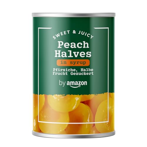 by Amazon Pfirsiche, Halbe Frucht Gezuckert, 411g