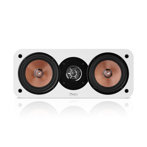 Teufel Ultima Center Lautsprecher aus FSC-zertifiziertes Holz, modernes, Zeitloses Design, Heimkino (Weiß)