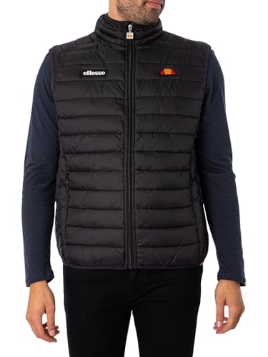 ellesse Herren Bardy Weste, Schwarz, S EU