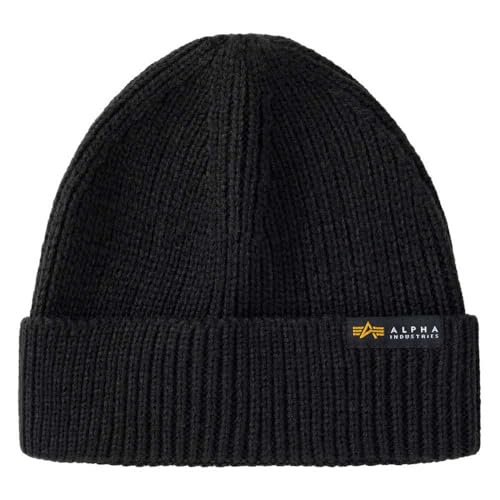 Alpha Industries Dockers Beanie Klassiches Unisex Beanie Black