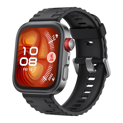 HUAWEI Watch FIT 4 Pro Smartwatch, Sports Fitness Tracker, GPS, 5ATM Wasserdicht, EKG, Bis zu 10 Tage Akku, Android™ & iOS Kompatibel, +6 Monate erweiterte Garantie, Schwarz