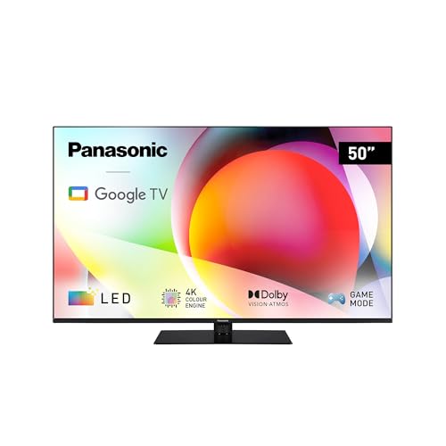 Panasonic TN-50W70AEZ, W70-Serie 50 Zoll 4K Ultra HD LED Smart TV, 2024, Google Assistant, Chromecast, Dolby Vision & Atmos, Gaming-Modus, Bluetooth, für EIN außergewöhnliches visuelles Erlebnis