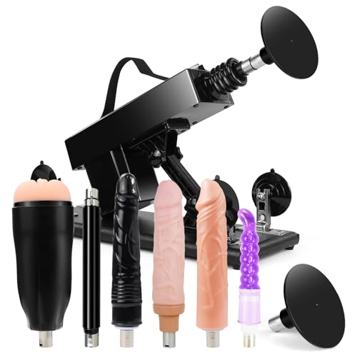 ANNGEOK Sexmaschine für Frauen und Männer Automatische Maschine Sex Spielzeug Fickmaschine Sexspielzeug SextoySet Kolben Dildo Maschine (6)