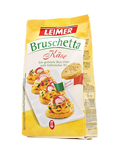 LEIMER Bruschetta Käse150g - Ideal zum vielfältigen Belegen, aber auch pur als Knabbergebäck eine echte Köstlichkeit (1 x150g)