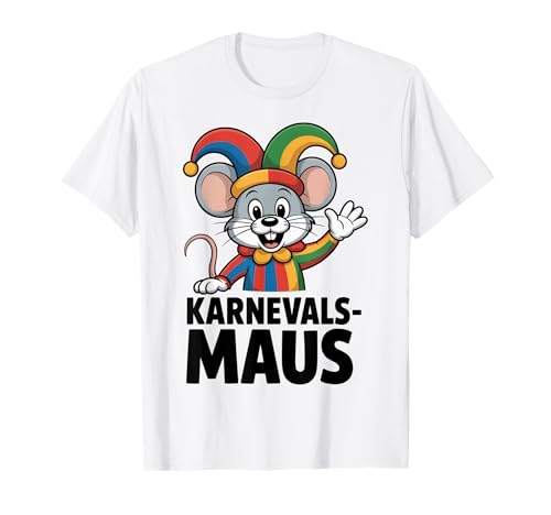 Karnevals-Maus Lustig Kinder Herren Damen T-Shirt