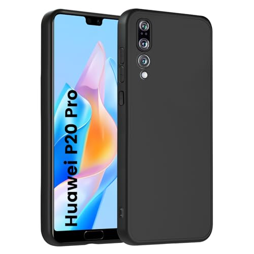 HuwaiH Handyhülle für Huawei p20 pro Hülle, Anti-Schock, Antikratzer, Anti-Rutsch Schutzhülle, Unterstützt kabelloses Laden, Anti-Fingerabdruck Case für p20 pro(Schwarz)