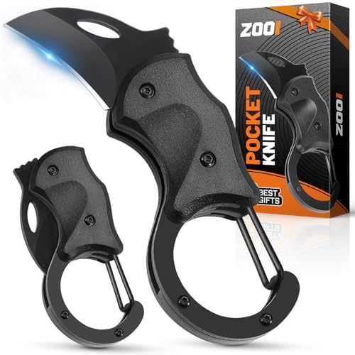 ZOOI Geschenke für Männer, Messer Outdoor Multitool Taschenmesser, Valentinstag Geschenke für Ihn, Geburtstagsgeschenk Gadgets für Männergeschenke, Papa Geschenk, Klappmesser mit Anhänger