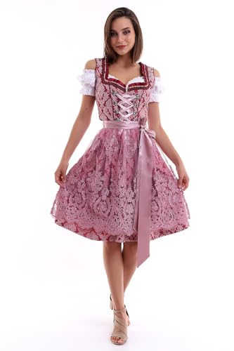 Lifos 0300 Dirndl Germandress 2Tlg. Oktoberfest Gr.34 bis 52 (38,0600 Weinrote)