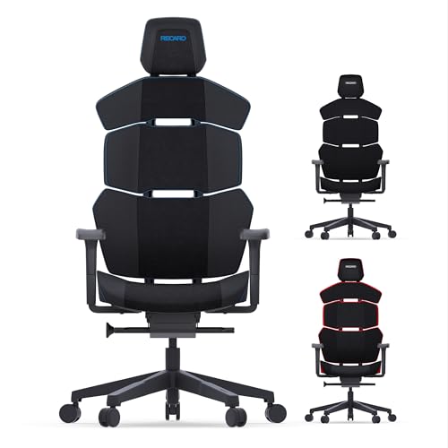 RECARO NXT Essential Premium Gaming & Bürostuhl Ergonomisch [Büro-Zertifiziert] | Made in Germany | Microfaser Dinamica/PU-Leder Skai | Höhenverstellbar - bis 150kg, Phantom Arctic