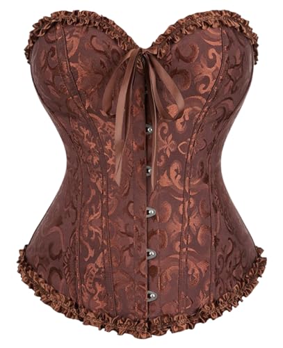 KUOSE Damen Schwarz Weiß Body Shaper Vollbrust Corsage Top Übergrößen