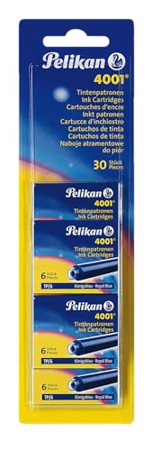 Pelikan Standard-Tintenpatronen 4001 Königsblau, 30 Stück