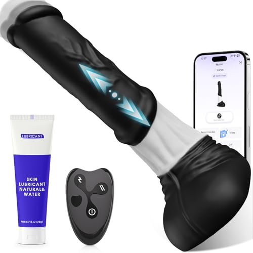 Fantasy Pferd Anal Dildo 5 cm Durchmesser Analvibratoren für Mann Frau, Vibrator Sex Spielzeug für die Frau Männer, 30CM Knoten Analplug Dilatatoren XXL Analvibratoren mit 7 kraftvolle Stoßfunktion