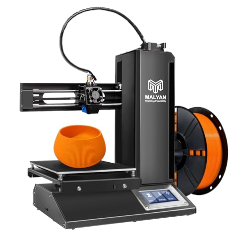 MALYAN M320 Mini 3D Drucker - Out of The Box 3D Druckers für Kinder und Anfänger, Abnehmbare Magnetische Bauplatte, kostenlose Probe PLA Filament, Druckgröße 150x150x150mm