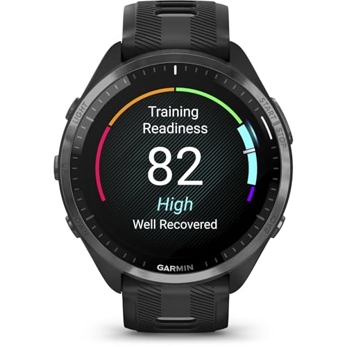 Garmin Forerunner 965 Running Smartwatch für Unisex, 47,2 mm Größe, Schwarz/Pudergrau
