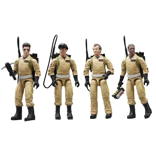 Ghostbusters Plasma-Pack O-Ring-Actionfiguren-Set, 40-jähriges Jubiläum, 9 cm, 4er-Pack, Spielzeug für Kinder ab 4 Jahren