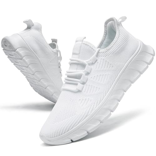YRLTYO Damen Schuhe Sportschuhe Turnschuhe Laufschuhe Tennisschuhe Sneaker Fitnessschuhe Damenschuhe Wanderschuhe Freizeitschuhe Weiß 39