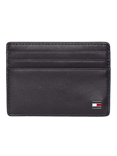 Tommy Hilfiger Herren Geldbeutel Eton aus Leder, Schwarz (Black), Einheitsgröße