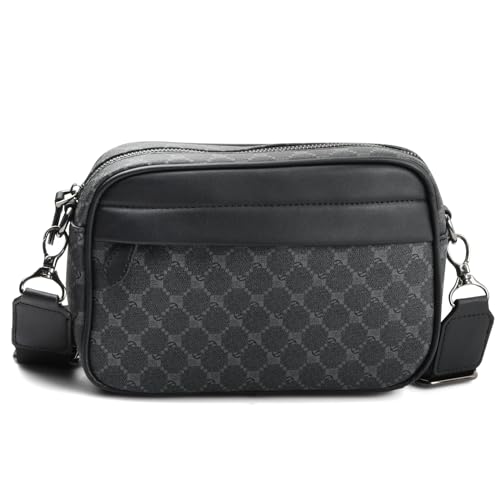 NATUCE PU Umhängetasche Hohe Kapazität Tasche,Kuriertasche Wasserdicht,Wasserdicht Freizeit Brusttasche,Retro Messenger Handtasche Umhängetaschen,für Reise Arbeitstasche Studententasche