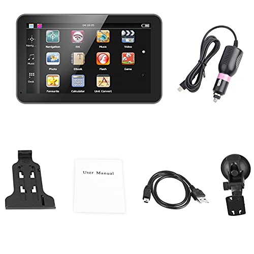 GPS-Navigationssystem mit 7-Zoll-Touchscreen für Auto, LKW und PKW - 256MB DDR, 8GB FM-Navigator mit freier Europakarte für Windows CE 6.0