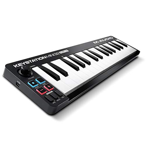 M-AUDIO Keystation Mini 32 MK3 - Ultra-portabler Mini USB MIDI Keyboard Controller mit MPC Beats