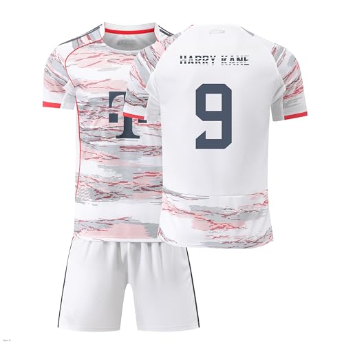 Generisch Bayern Trikot 9 Kane Trikot 25/26 Auswärts,9 Kane Trikot für Kinder/Herren/Damen,Authentisch,Atmungsaktiver Stoff - Fan Must-Have!