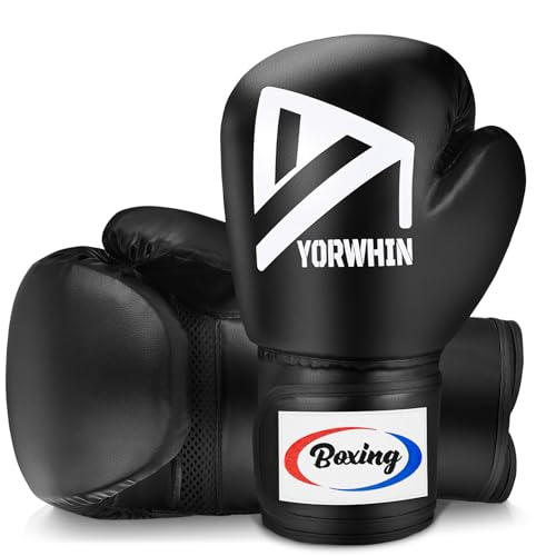 JUOIFIP Boxhandschuhe, Männer und Damen Boxhandschuhe zum Boxsack Sparring Training, MMA Kampfsport, Muay Thai, Kickboxen & Kampfsport 12oz