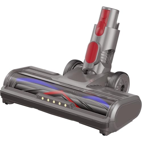 PHALIPIC Bürste Zubehör Kompatibel mit Dyson V7 V8 V10 V11 V15 Staubsaugern Bodenbürste mit Frontlichter Design für kurzflorige Teppiche und Hartböden