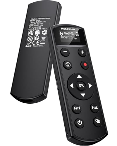 Für die Fernsteuerung von Nikon-Kameras, Hanpusen Wiederaufladbarer Kabelloser Auslöser mit OLED-Bildschirm für Nikon Z6 III/Zf/Z5 II/Z50/Z50 II/Z fc/P1000/P1100/Z6 II/Z30/Z5/Z7 II, Ersetzt ML-L7