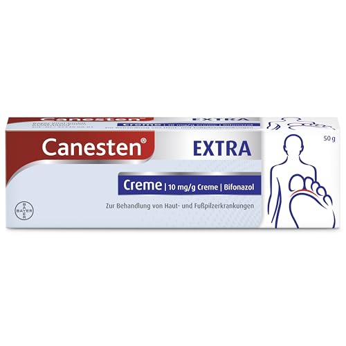 Canesten EXTRA Creme - zur Behandlung von Hautpilz und Fußpilz - schnell wirksam gegen alle relevanten Pilzinfektionen - mit Bifonazol - 1 x 50 g