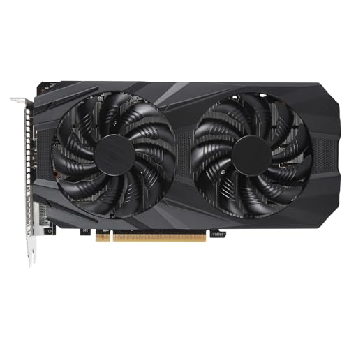 Yanmis GTX 1060-Grafikkarte, 192 Bit GDDR5 1708/8008 MHz, PCI Express 3.0-Gaming-GPU-Grafikkarte, HDMI DP DVI mit Zwei Lüftern für Büro- und PC-Gaming