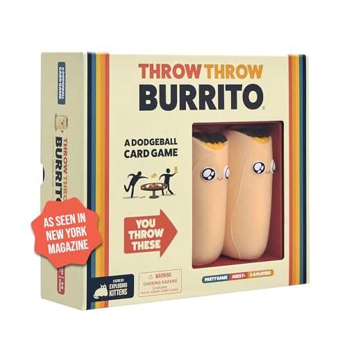 Exploding Kittens 1TTBOE Throw Burrito by A Dodgeball Card Game - Family-Friendly Party Games - Card Games for Adults, Teens & Kids - Englische Version