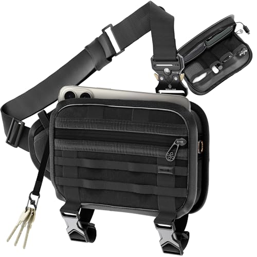 WHOS BAG - kleine Umhängetasche für Männer und Frauen, slingbag Herren klein, Brusttasche, Sling crossbody bag damen, Handytasche