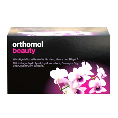 Orthomol Beauty für Frauen - für Haut, Haare und Nägel - mit Coenzym Q10, Biotin und Zink - Nachfüllpackung mit Trinkampullen à 30 x Tagesportionen