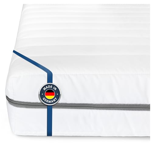 BMM Matratze 200x200 cm Klassik XXL Härtegrad H3 fest/Kaltschaummatratze Öko-Tex Zertifiziert/ergonomische 7 Zonen Matratze Höhe 12 cm/Matratzen produziert in Deutschland