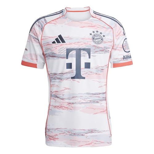 adidas FC Bayern München Away Trikot Jersey (DE/NL/SE/PL, Alphanumerisch, L, Regular, Regular, White)
