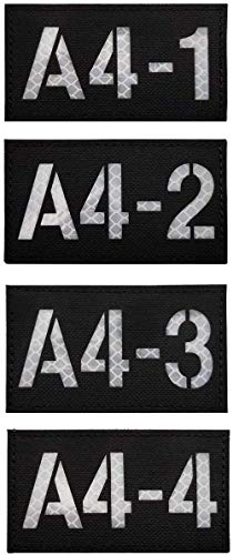 Infrarot-IR-Anrufzeichen, Reflektierender Patch, Personalisierbares Emblem, Taktische Militär-Aufnäher, Armband-Abzeichen für Kleidung, Zubehör, Rucksack, A4
