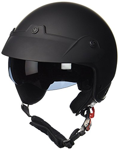 protectWEAR Jethelm Motorradhelm mit integrierten Sonnenvisier und Schild H740 - M