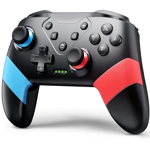 VOYEE Wireless Switch Controllers kompatibel mit Switch/Lite/OLED, Pro Gamepad mit Programmierung Turbo Bewegung Vibration Screenshot Funktion