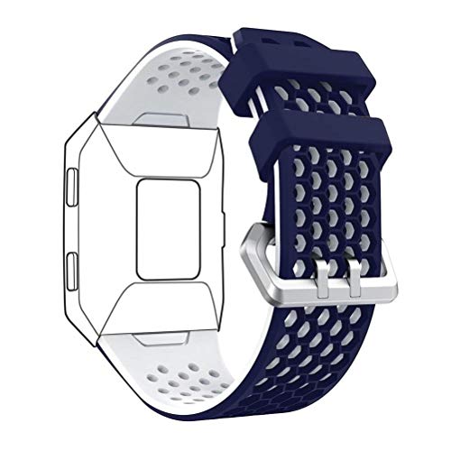 DD Band Kompatibel mit Fitbit Ionic Armband, Weiche Silikon Einstellbare Uhrband für Fitbit Ionic Ersatzarmband